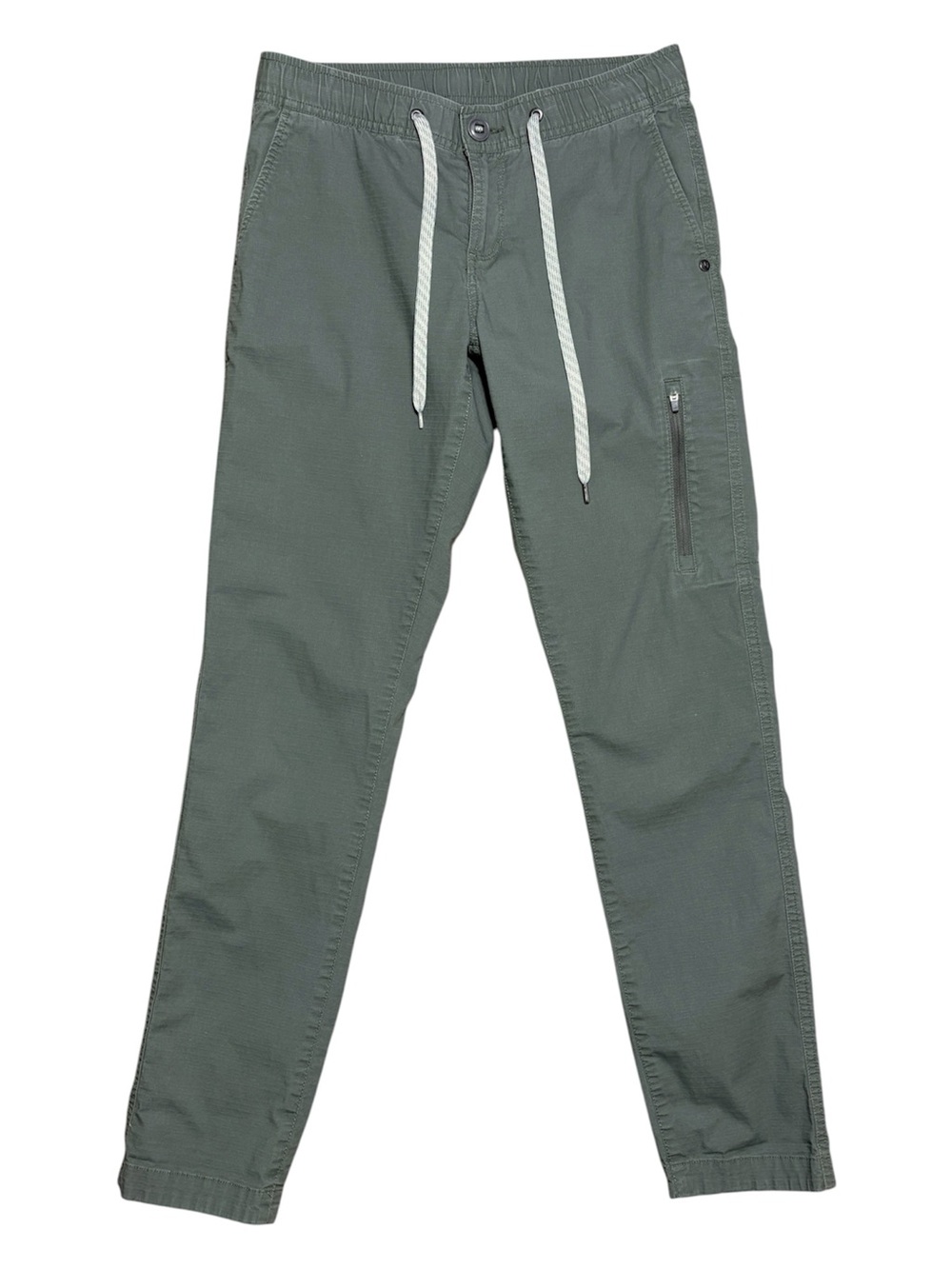 Vuori Wm's The Rise The Shine Rip Stop Cotton Ankle Pant In Army Sz XS